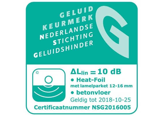 Heat-Foil 1.2 mm Ondervloer 10 dB