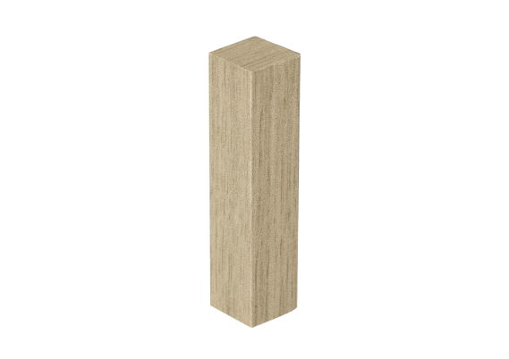 Hoek- en Eindstuk Folie (4st) Dark Blond Oak