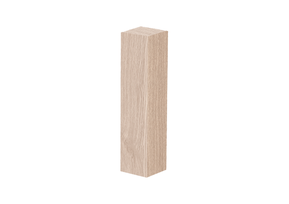 Hoek- en Eindstuk Folie (4st) Eiken Licht Beige
