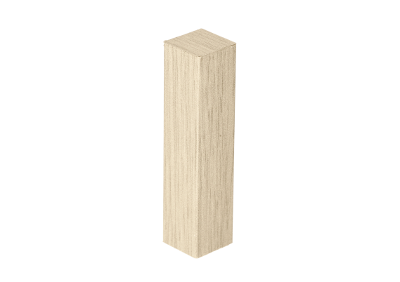 Hoek- en Eindstuk Folie (4st) Medium Blond Oak