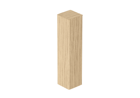 Hoek- en Eindstuk Folie (4st) Mid Wood