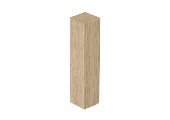 Hoek- en Eindstuk Folie (4st) Natural Blond Oak