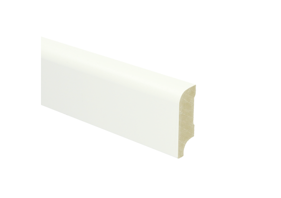 MDF Koloniale Plint 58x22mm Wit Voorgelakt RAL 9010