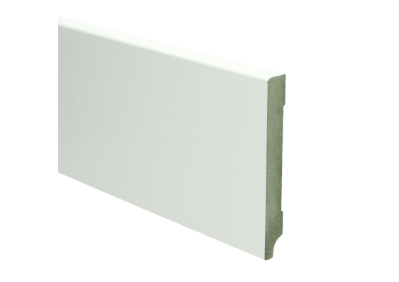MDF Moderne Plint 120x15mm Wit Voorgelakt RAL 9010