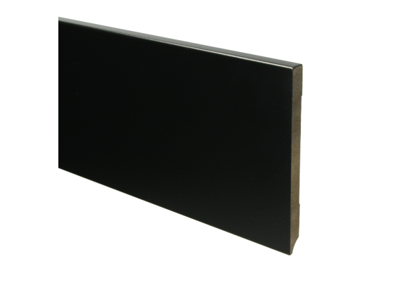 MDF Moderne Plint 150x12mm Voorgelakt RAL 9005