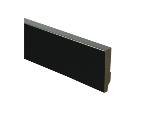 MDF Moderne Plint 55x12mm Voorgelakt RAL 9005