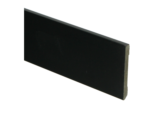 MDF Moderne Plint 55x6mm Voorgelakt RAL 9005
