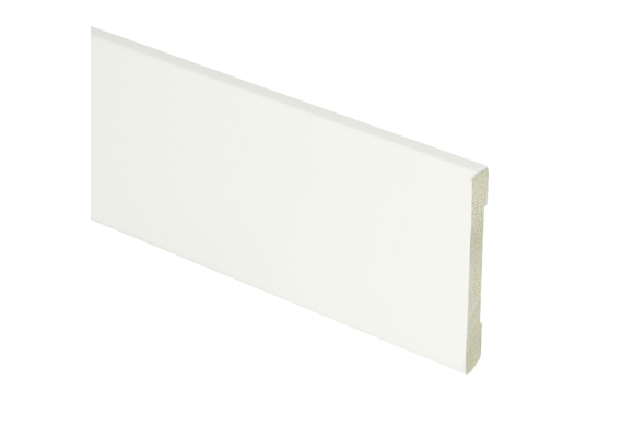 MDF Moderne Plint 55x6mm Voorgelakt RAL 9016