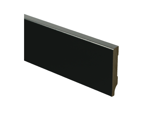 MDF Moderne Plint 55x9mm Voorgelakt RAL 9005