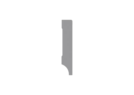 MDF Moderne Plint 55x9mm Voorgelakt RAL 9005