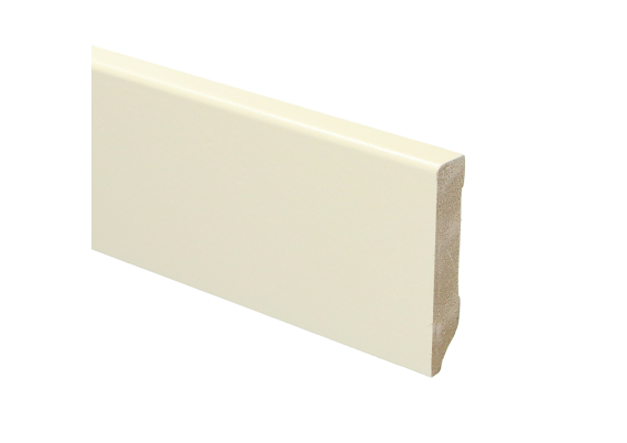 MDF Moderne Plint 70x12mm Voorgelakt RAL 9001