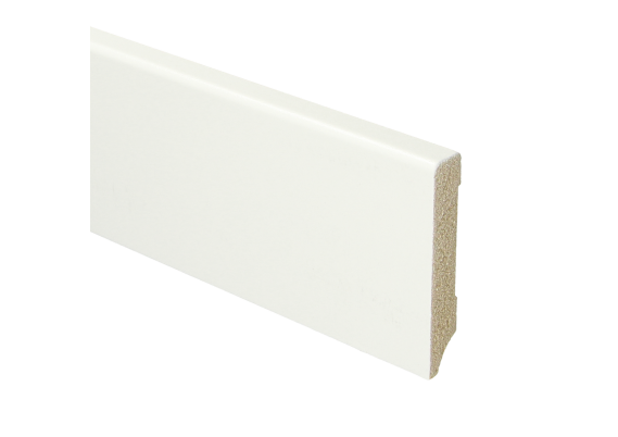 MDF Moderne Plint 70x12mm Voorgelakt RAL 9016