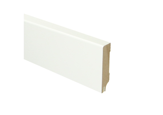 MDF Moderne Plint 70x15mm RAL 9016 met Uitsparing