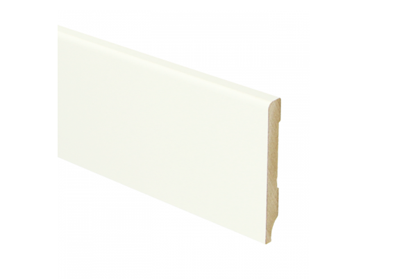 MDF Moderne Plint 70x9mm Wit Voorgelakt RAL 9010