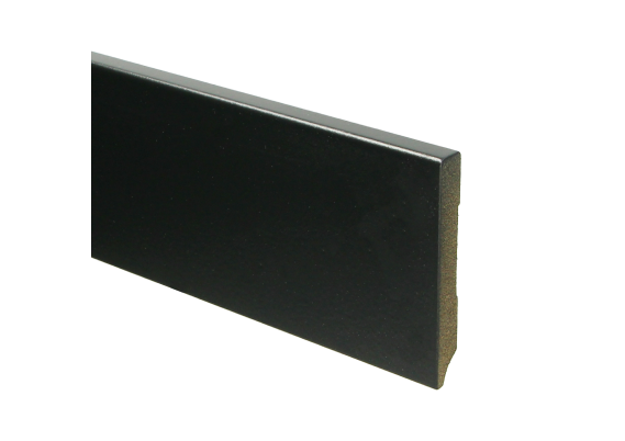 MDF Moderne Plint 90x12mm Voorgelakt RAL 9005
