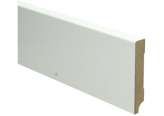 MDF Moderne plint 90x15 wit voorgelakt RAL 9010