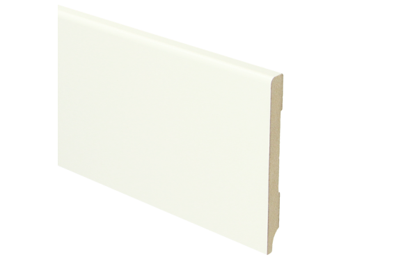 MDF Moderne Plint 90x9mm Wit Voorgelakt RAL 9010