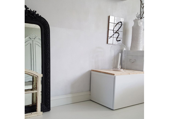 MDF Renaissance Plint 120x15mm Wit Voorgelakt RAL 9010