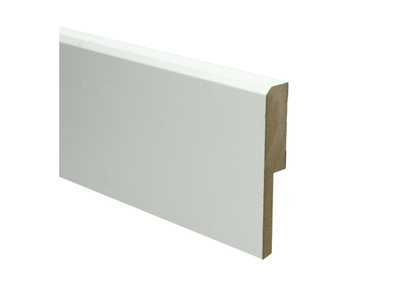 MDF Renovatieplint Klassiek 120x22mm met Uitsparing RAL 9010