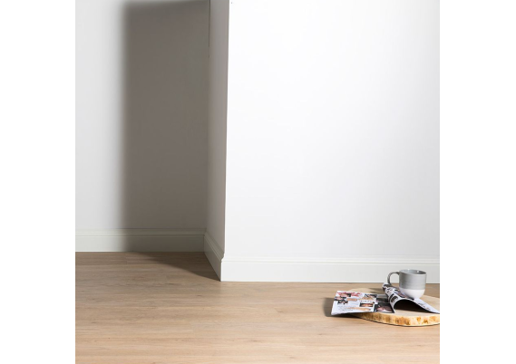 MDF Romantische Plint 120x15mm Wit Voorgelakt RAL 9010