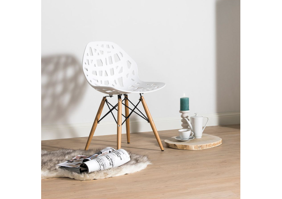 MDF Romantische Plint 150x18mm Wit Voorgelakt RAL 9010