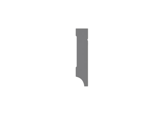 MDF Tijdloze Plint 70x12mm Wit Voorgelakt RAL 9010