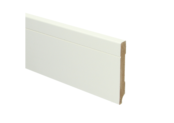 MDF Tijdloze Plint 90x15mm Wit Voorgelakt RAL 9010