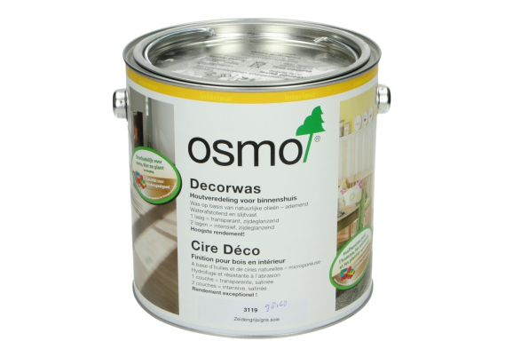 OSMO Decorwas TR3119 Zijdegrijs - 2,5 Liter