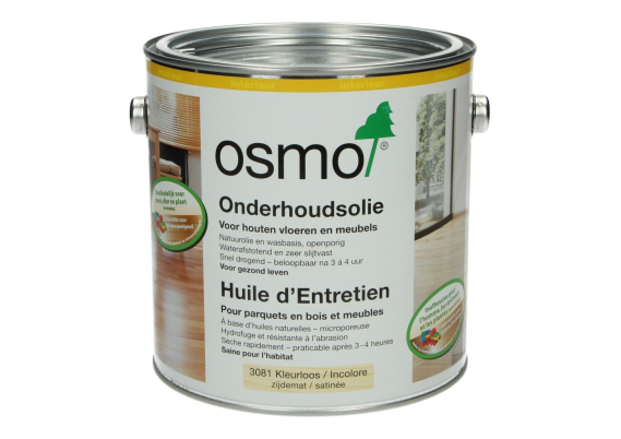 OSMO Onderhoudsolie 3081 Kleurloos zijdeMat - 2,5 Liter