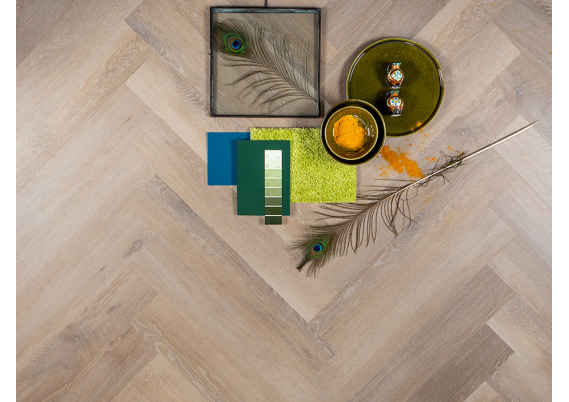 OTIUM Ava Herringbone SPC Rigid - 5.5mm PVC Klik Visgraat