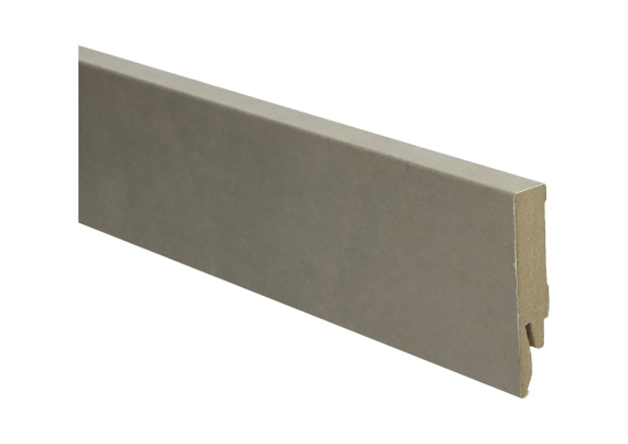 Rechte Folieplint 70x14mm Beige Beton Donker