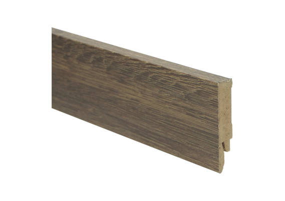 Rechte Folieplint 70x14mm Bruin Geolied