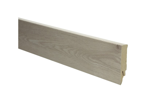 Rechte Folieplint 70x14mm Eiken Beige