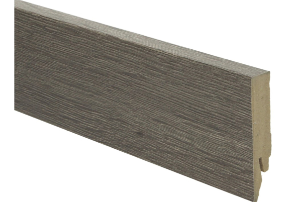 Rechte Folieplint 70x14mm Eiken Drijfhout Bruin