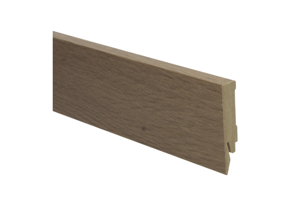 Rechte Folieplint 70x14mm Eiken Gerookt