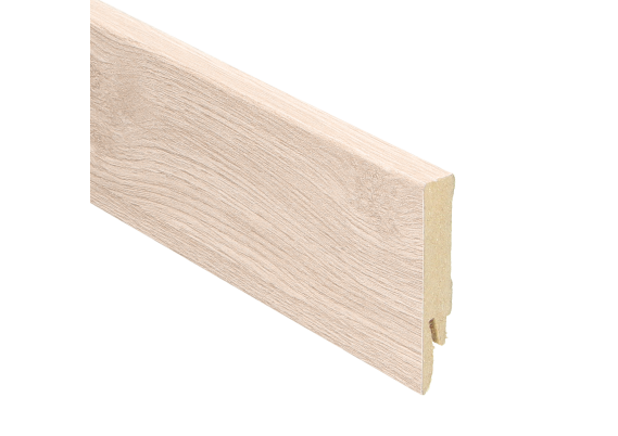 Rechte Folieplint 70x14mm Eiken Licht Beige