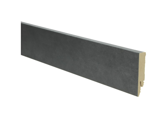 Rechte Folieplint 70x14mm Leem Donker