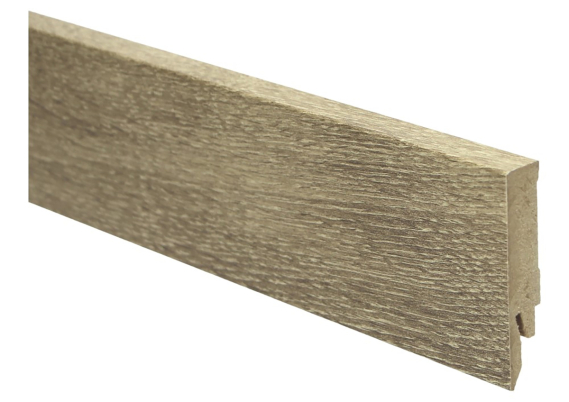 Rechte Folieplint 70x14mm Licht Eiken Geolied