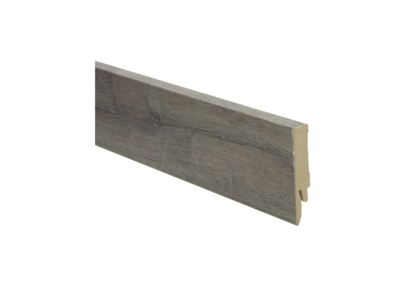Rechte Folieplint 70x14mm Oud Eiken Bruingrijs
