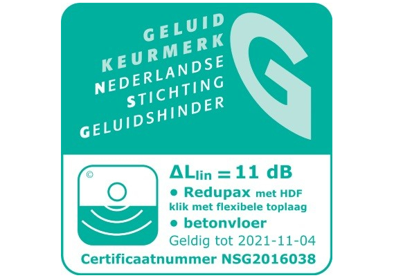 Redupax 9 mm +10dB Ondervloer