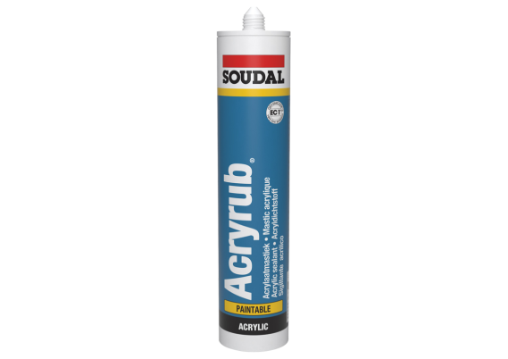 Soudal Acryrub Acrylkit Zwart 310 ml