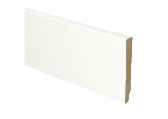 Whiteline MDF plint 90x12mm Wit Gefolied