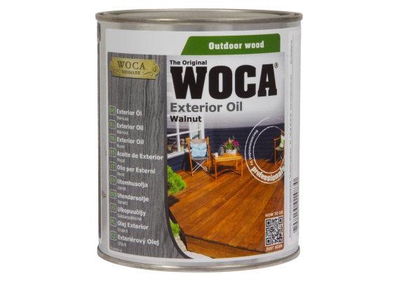 WOCA Exterior Oil Walnoot - 0,75 Liter