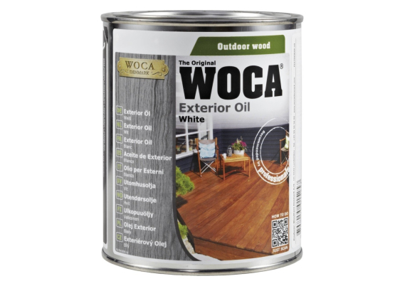 WOCA Exterior Oil Wit - 0,75 Liter