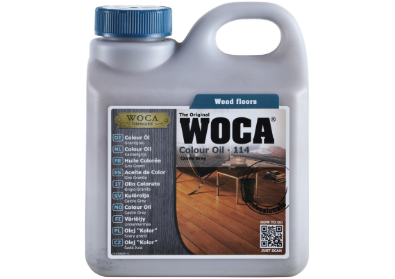 WOCA Master Colour Oil 114 Castle Grey - 1 Liter