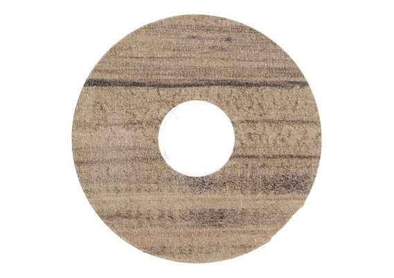 Zelfklevende Rozet (17 mm) Grenen Geborsteld Bruin (10 st.)