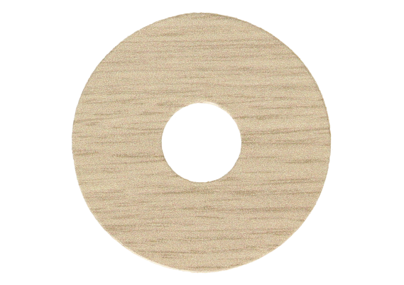 Zelfklevende Rozet (17 mm) Medium Blond Oak (10 st.)