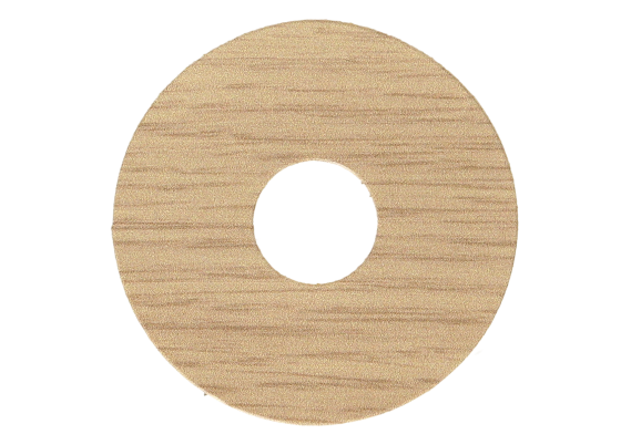 Zelfklevende Rozet (17 mm) Mid Wood (10 st.)